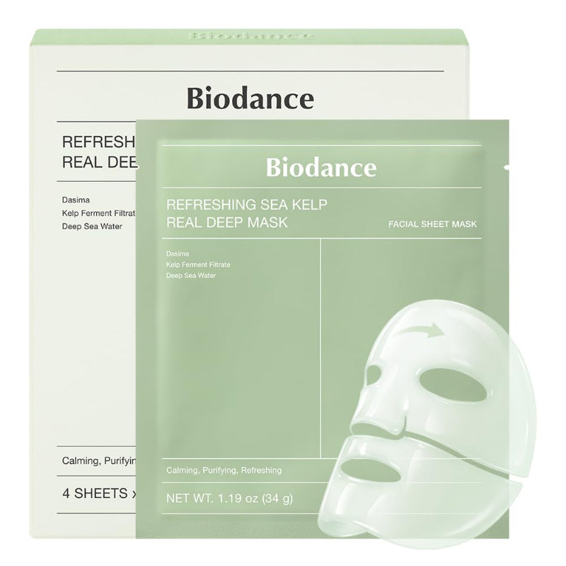 Biodance Bio-Collagen Real Deep Mask Pack of 4 - Face Masks, Face Mask, Women, Face Mask, Face Mask, Pore Refining, Wrinkle Treatment