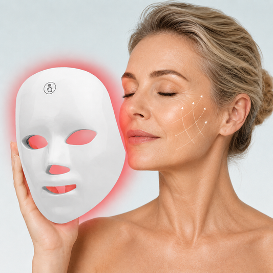 LumiGlow™ LED-mask – Anti-Age Ljusterapimask för Fastare och Klarare Hud