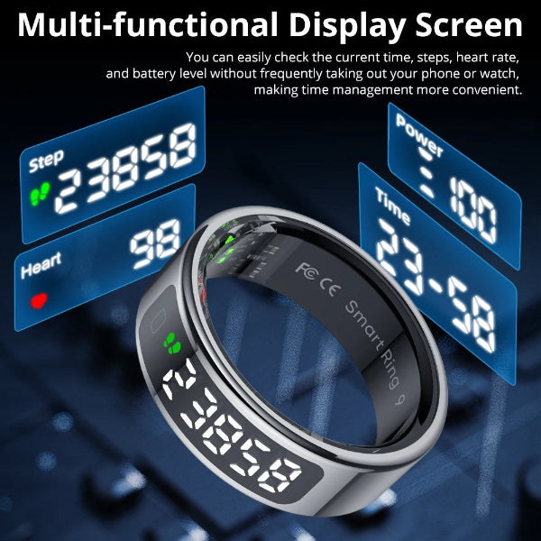 Nordivita smart ring with heart rate and sleep monitoring features