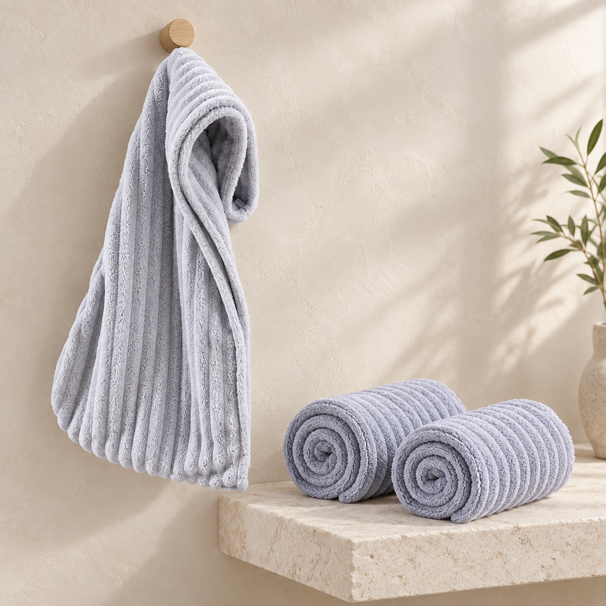 Nordivita Hårturban i mikrofiber – 3-pack